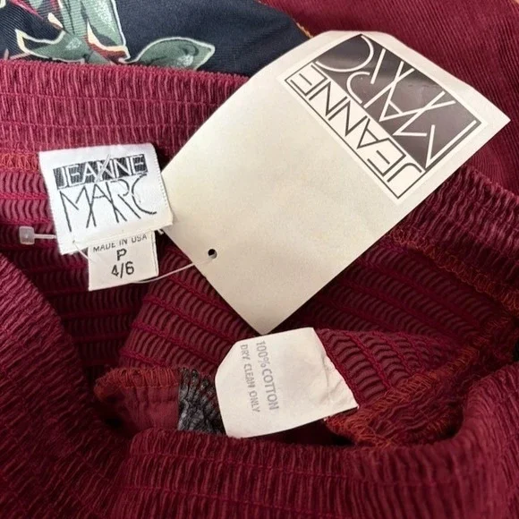 Jeanne Marc Vintage Cottage Renaissance Corduroy Patchwork Maxi Skirt Size P 4/6 - Picture 5 of 5